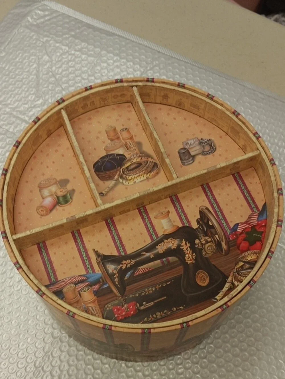Beige Vintage-Sewing Style Decorative Storage Boxes Set, Box N Box N Box